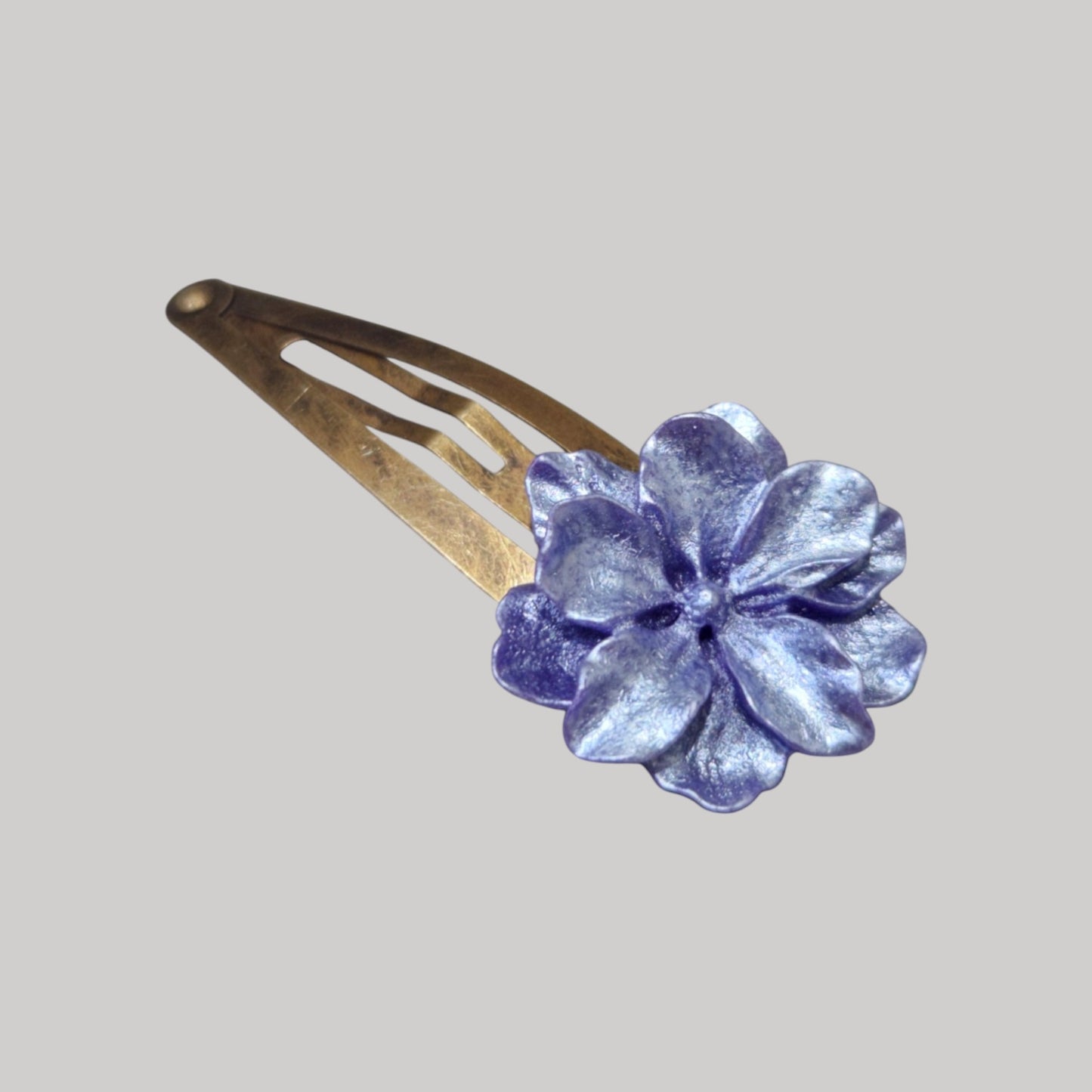 珍珠光澤花朵髮夾