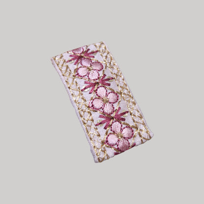 金格花朵・刺繡緞帶髮夾 (BB夾)